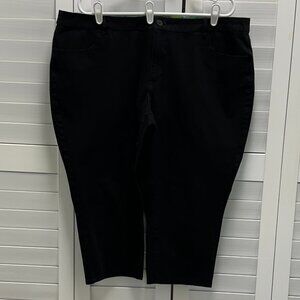 Coldwater Creek Natural Fit Black Capris Size 20